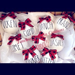 Rae Dunn Inspired Reindeer Ornaments (9)